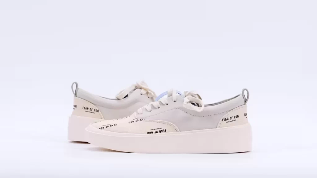 Fear of God 101 Lace up White Print Replica