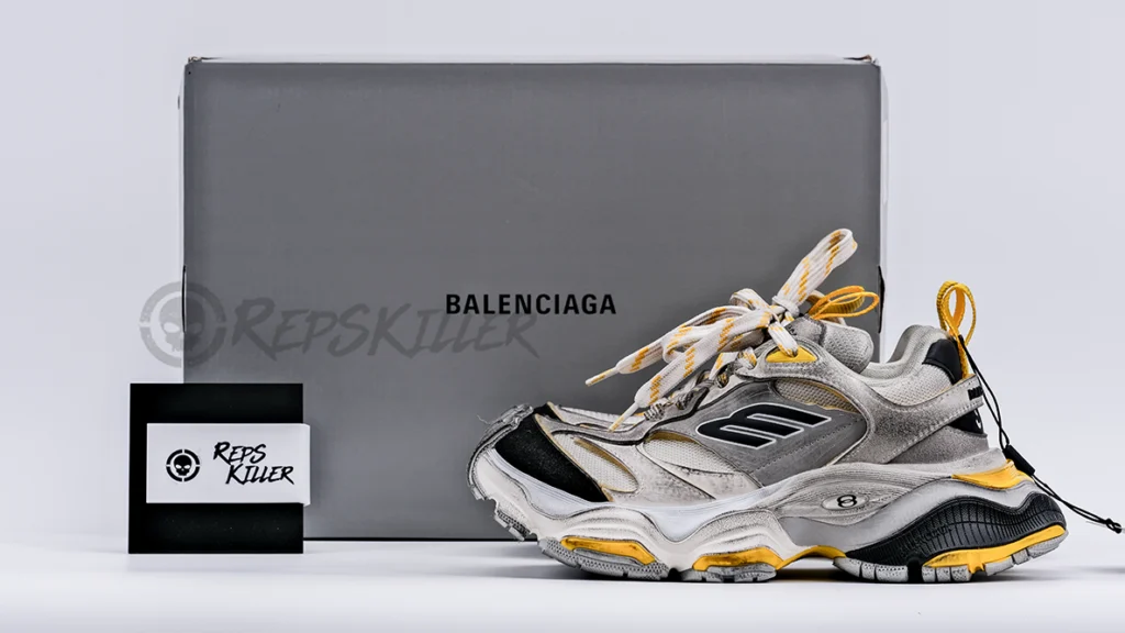 Balenciaga Cargo Sneaker 'Worn-Out - Grey Yellow' Replica