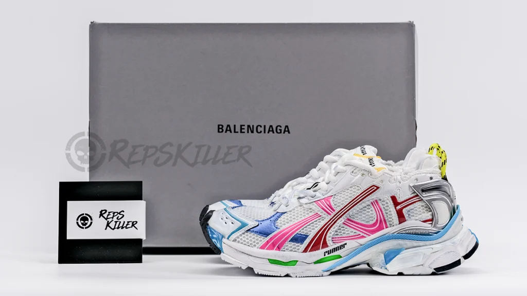 Balenciaga Runner Nylon White Multicolor Replica