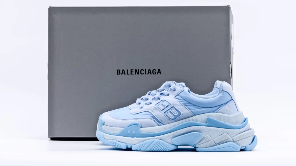 Balenciaga Triple s Nylon Blue Replica