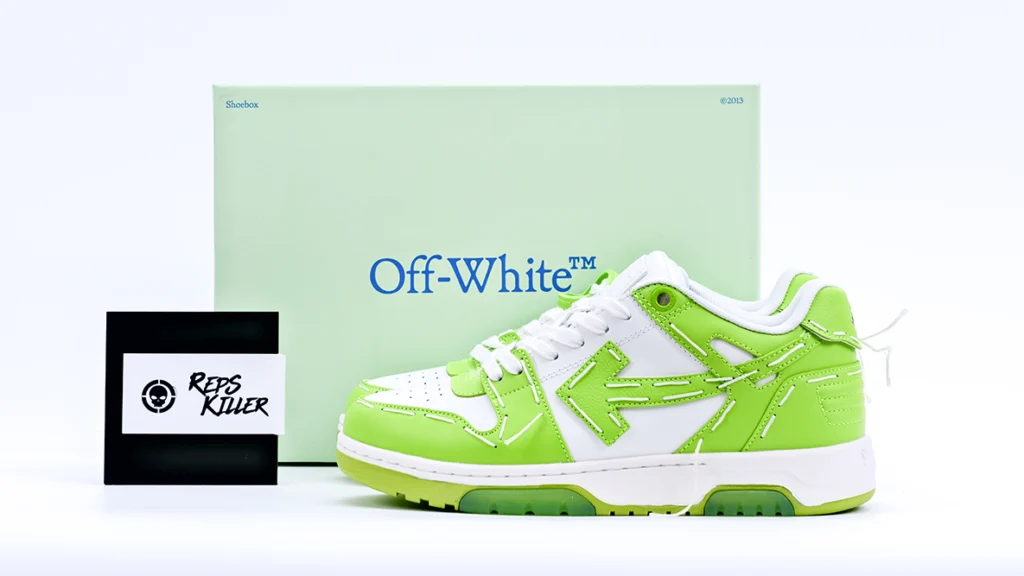 OFF-WHITE OUT OF OFFICE Sartorial Stitching "White Green" Replica