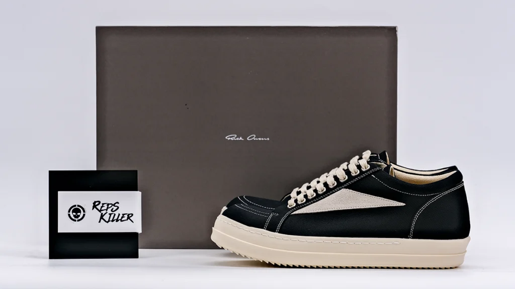 Rick Owens Wmns DRKSHDW Luxor Vintage Low 'Black Milk' Replica